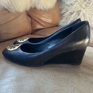 Tory Burch Black Wedge Heel